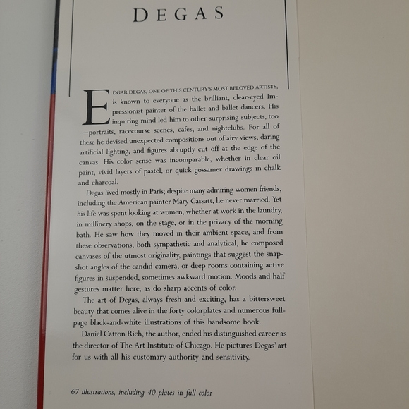 DEGAS by Daniel Catton Rich Impressionist Art Coffee Table Book French Dancere - Picture 3 of 16